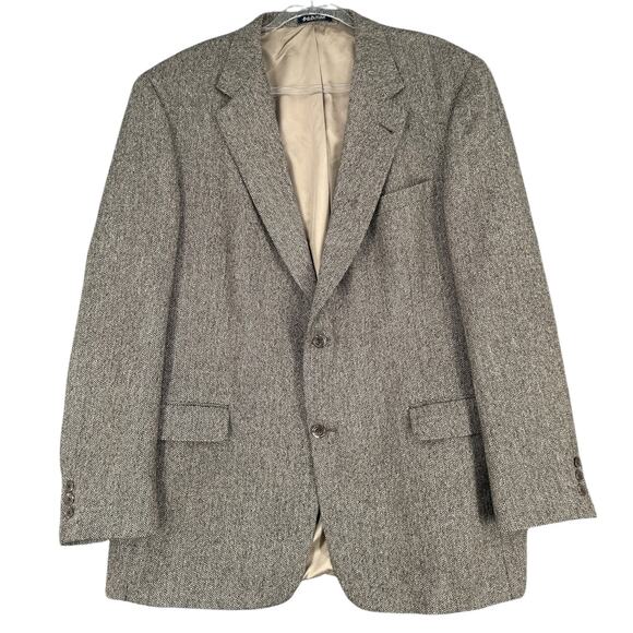 Austin Reed Other - Austin Reed Brown Herringbone 2-Button Notched Lapel Blazer Sport Coat 46L